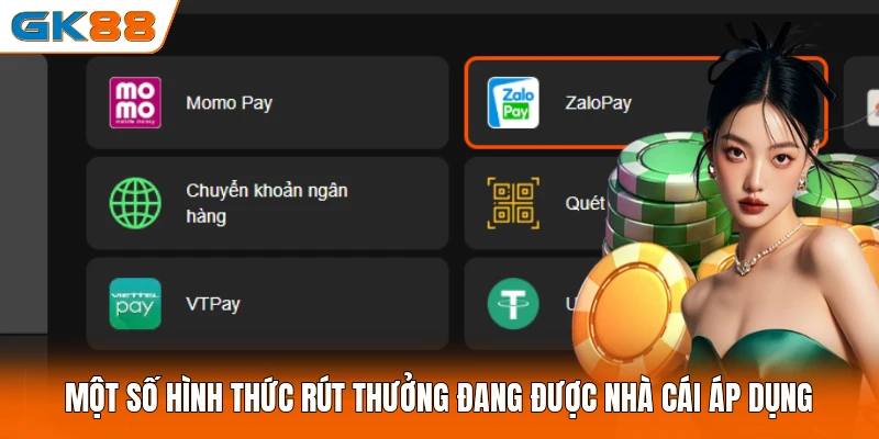 Một số hình thức rút thưởng đang được nhà cái áp dụng